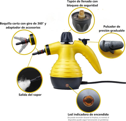 VaporixPro - Limpiador desinfectante a vapor 8 en 1