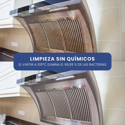 VaporixPro - Limpiador desinfectante a vapor 10 en 1
